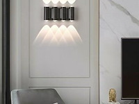4 x bidirectionele led wandlamp – 8w – 3500k warm wit – ip54 – sw-47-4 - afbeelding 2 van  3