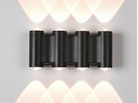 4 x bidirectionele led wandlamp – 8w – 3500k warm wit – ip54 – sw-47-4 - afbeelding 1 van  3