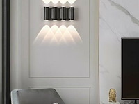 4 x bidirectionele led wandlamp – 8w – 3500k warm wit – ip54 – sw-47-4 - afbeelding 2 van  3