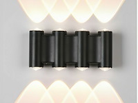 4 x bidirectionele led wandlamp – 8w – 3500k warm wit – ip54 – sw-47-4 - afbeelding 1 van  4
