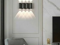 4 x bidirectionele led wandlamp – 8w – 3500k warm wit – ip54 – sw-47-4 - afbeelding 3 van  4