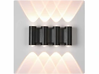 4 x bidirectionele led wandlamp – 8w – 3500k warm wit – ip54 – sw-47-4 - afbeelding 1 van  6