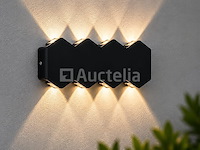 4 x bidirectionele led wandlamp – 8w – 3500k warm wit – ip54 – sw-51-4 - afbeelding 4 van  4