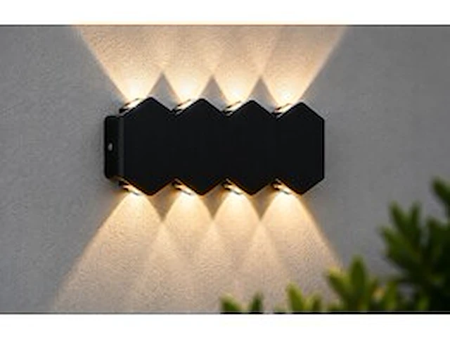 4 x bidirectionele led wandlamp – 8w – 3500k warm wit – ip54 – sw-51-4 - afbeelding 1 van  5