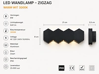 4 x bidirectionele led wandlamp – 8w – 3500k warm wit – ip54 – sw-51-4 - afbeelding 4 van  5