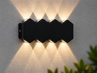 4 x bidirectionele led wandlamp – 8w – 3500k warm wit – ip54 – sw-51-4 - afbeelding 1 van  4