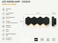 4 x bidirectionele led wandlamp – 8w – 3500k warm wit – ip54 – sw-51-4 - afbeelding 4 van  5