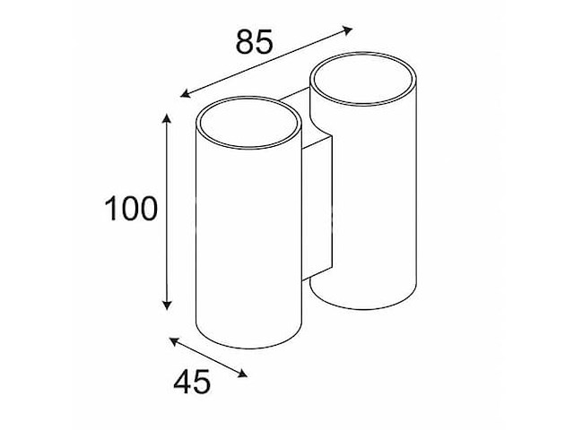 4 x bidirectionele led-wandlampen – 4w – 3500k – model sw 47-2 - afbeelding 3 van  4
