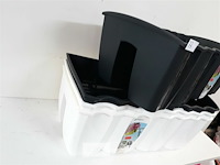 4 x bloembak 58x27 cm geschikt voor balustrade - afbeelding 3 van  3