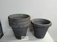 4 x bloempot rond 40 x h35 cm