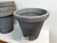 4 x bloempot rond 40 x h35 cm - afbeelding 3 van  3