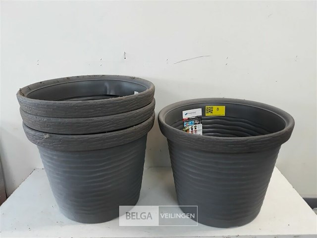 4 x bloempot rond dia 40 cm h 32 cm - afbeelding 2 van  3