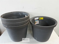 4 x bloempot rond dia 40 cm h 32 cm