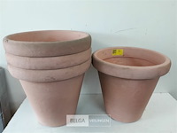 4 x bloempot rond dia 40 cm h 35 cm