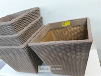 4 x bloempot vierkant 40 x 40 x h 35 cm - afbeelding 3 van  3