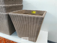 4 x bloempot vierkant 40 x 40 x h 35 cm - afbeelding 3 van  3