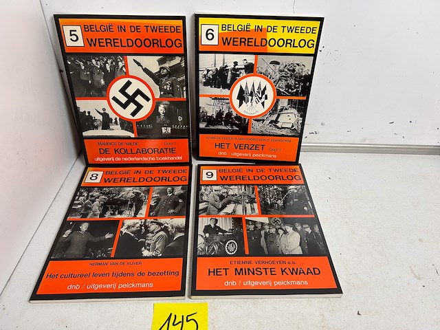 4 x boek belgie in de tweede wereldoorlog - afbeelding 1 van  1