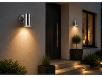 4 x buiten wandlamp gu10 – mat chroom – ip44 – manolya-1