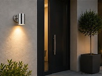 4 x buiten wandlamp gu10 – mat chroom – ip44 – manolya-1 - afbeelding 3 van  5