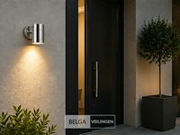 4 x buiten wandlamp gu10 – mat chroom – ip44 – manolya-1 - afbeelding 4 van  6