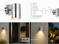 4 x buiten wandlamp gu10 – mat chroom – ip44 – manolya-1 - afbeelding 6 van  6