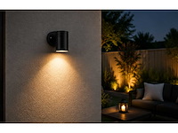4 x buiten wandlamp gu10 – zwart – ip44 – manolya-1 - afbeelding 14 van  15