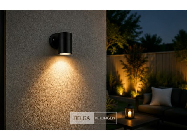 4 x buiten wandlamp gu10 – zwart – ip44 – manolya-1 - afbeelding 4 van  6