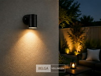 4 x buiten wandlamp gu10 – zwart – ip44 – manolya-1 - afbeelding 4 van  6