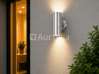 4 x buiten wandlamp up & down – 2xgu10 – mat chroom – ip44 – manolya-2 - afbeelding 5 van  5