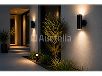 4 x buiten wandlamp up & down – 2xgu10 – zwart – ip44 – manolya-2 - afbeelding 5 van  5