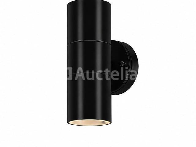 4 x buiten wandlamp up & down – 2xgu10 – zwart – ip44 – manolya-2 - afbeelding 1 van  5