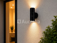 4 x buiten wandlamp up & down – 2xgu10 – zwart – ip44 – manolya-2 - afbeelding 4 van  5