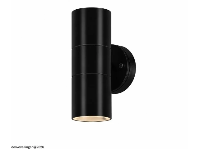 4 x buiten wandlamp up & down – 2xgu10 – zwart – ip44 – manolya-2 - afbeelding 3 van  6