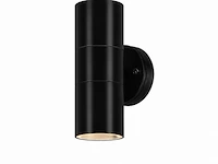 4 x buiten wandlamp up & down – 2xgu10 – zwart – ip44 – manolya-2 - afbeelding 3 van  6