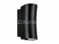 4 x buiten wandlamp up & down – gu10 – zwart – ip44 – safari - afbeelding 1 van  5