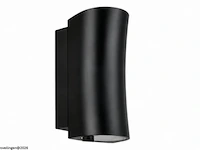 4 x buiten wandlamp up & down – gu10 – zwart – ip44 – safari - afbeelding 3 van  6