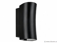 4 x buiten wandlamp up & down – gu10 – zwart – ip44 – safari - afbeelding 2 van  5