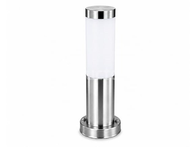 4 x buitenlamp tuinpaal – e27 – chroom – ip44 – 325mm – defne-3 - afbeelding 1 van  5