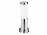 4 x buitenlamp tuinpaal – e27 – chroom – ip44 – 325mm – defne-3 - afbeelding 1 van  5