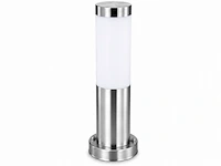 4 x buitenlamp tuinpaal – e27 – chroom – ip44 – 325mm – defne-3 - afbeelding 3 van  6