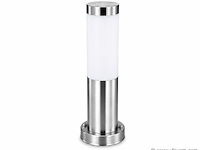 4 x buitenlamp tuinpaal – e27 – chroom – ip44 – 325mm – defne-3 - afbeelding 2 van  5