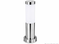 4 x buitenlamp tuinpaal – e27 – chroom – ip44 – 325mm – defne-3 - afbeelding 2 van  5