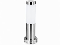 4 x buitenlamp tuinpaal – e27 – chroom – ip44 – 325mm – defne-3 - afbeelding 3 van  6