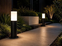 4 x buitenlamp tuinpaal – e27 – zwart – ip44 – 300mm – kavak-3 - afbeelding 1 van  5