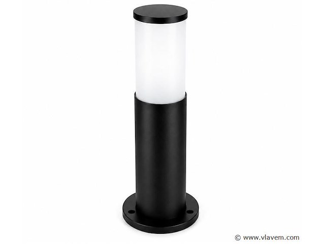 4 x buitenlamp tuinpaal – e27 – zwart – ip44 – 300mm – kavak-3 - afbeelding 2 van  5