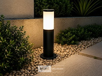 4 x buitenlamp tuinpaal – e27 – zwart – ip44 – 300mm – kavak-3 - afbeelding 4 van  6