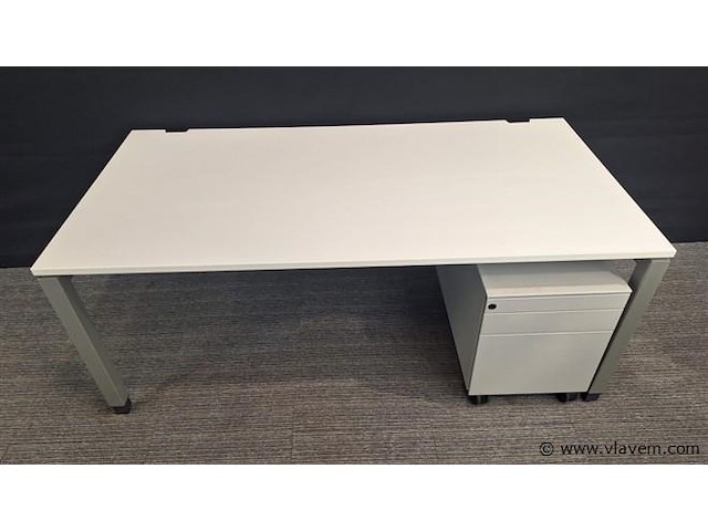 4 x bureau steelcase met ladenblok - afbeelding 6 van  11