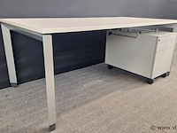 4 x bureau steelcase met ladenblok - afbeelding 8 van  11