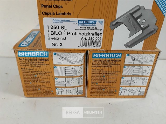 4 x clips voor clickplank 3 mm 250 stuks - afbeelding 3 van  3