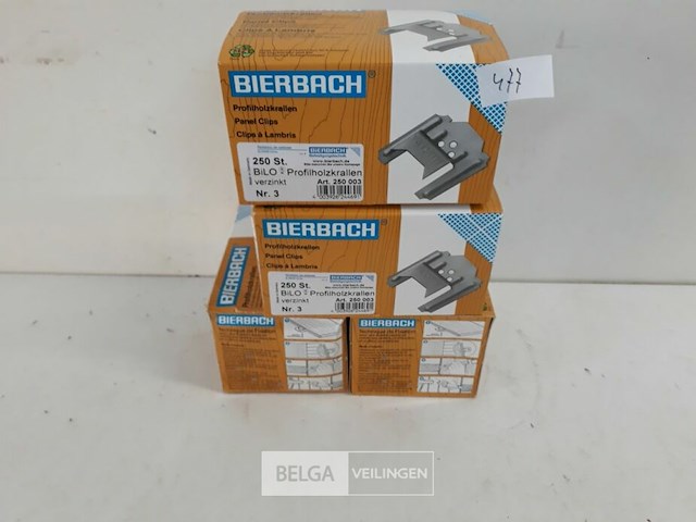 4 x clips voor clickplank 3 mm 250 stuks - afbeelding 1 van  3